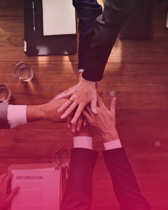 Team collaboration hands stack